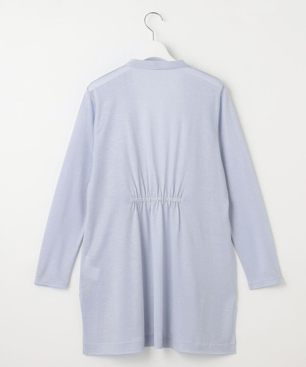 J.PRESS LADIES セルロースジャージー ロング カーディガン サックスブルー系