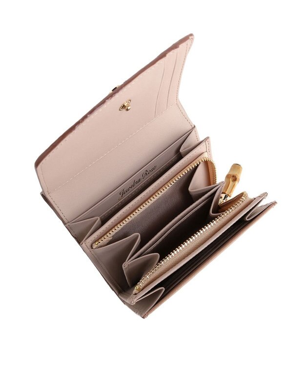 ACE BAGS & LUGGAGE 【新色登場】 Jewelna Rose フォリー 本革 二つ折り財布 15146 ピンクベージュ