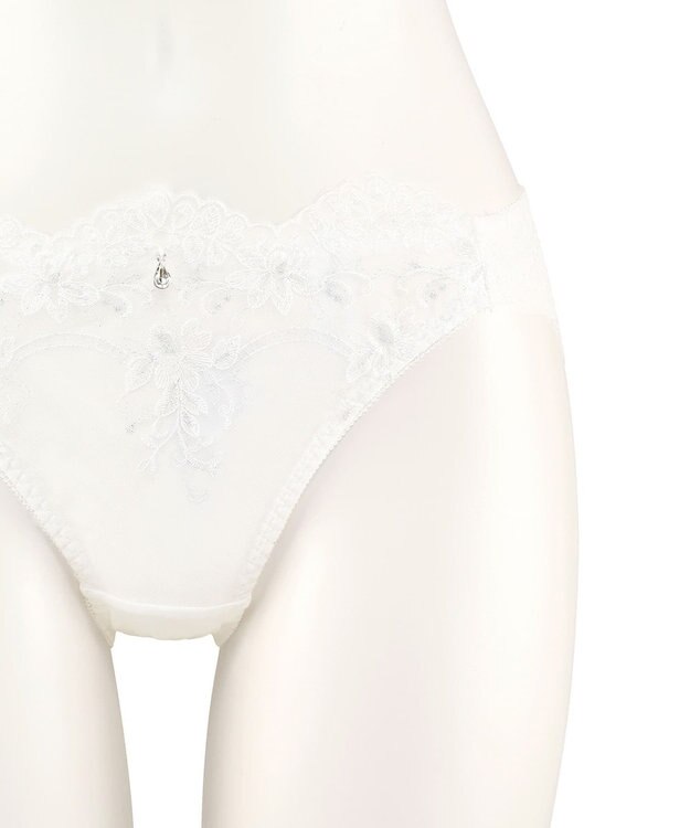 San-ai Resort（三愛水着楽園） エレガントコレクション【2503】バックレースショーツ ホワイト