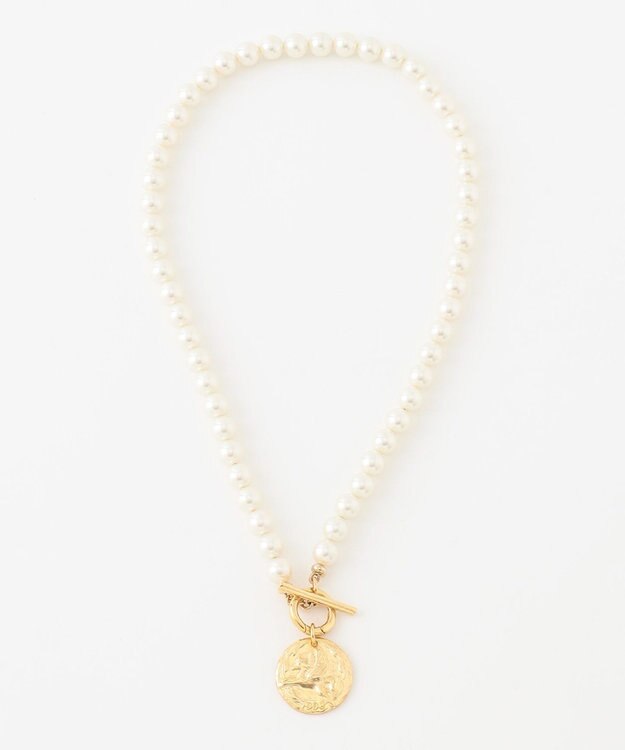 23区 コイン 2WAY パール ネックレス ホワイト系