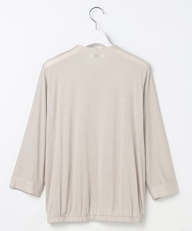 J.PRESS LADIES 【洗える・接触冷感】ジャージー ブルゾン グレージュ系