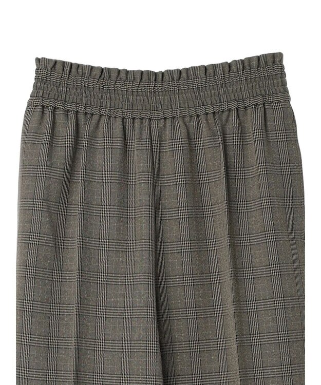 AMERICAN HOLIC ウエストイージーストレートパンツ Check Black