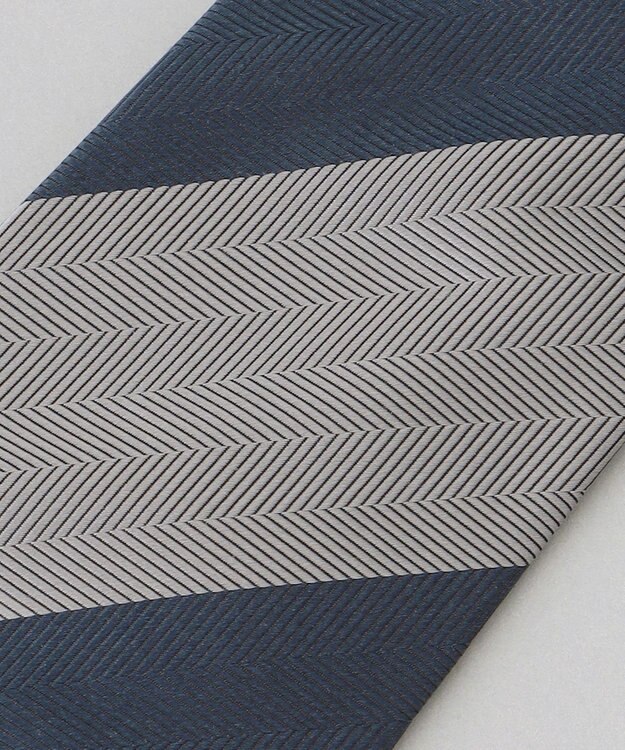 GOTAIRIKU GOTAIRIKU別注【日本製】シルク ネクタイ_ストライプ グレー系1