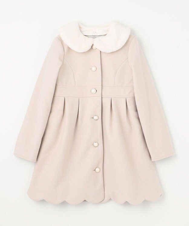 ANY KIDS ウール ライク コート ベージュ