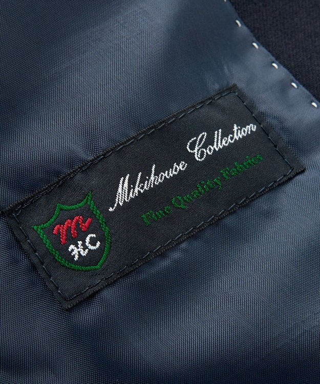 MIKI HOUSE HOT BISCUITS 【110-130cm】ウールサキソニー素材のスーツ 紺