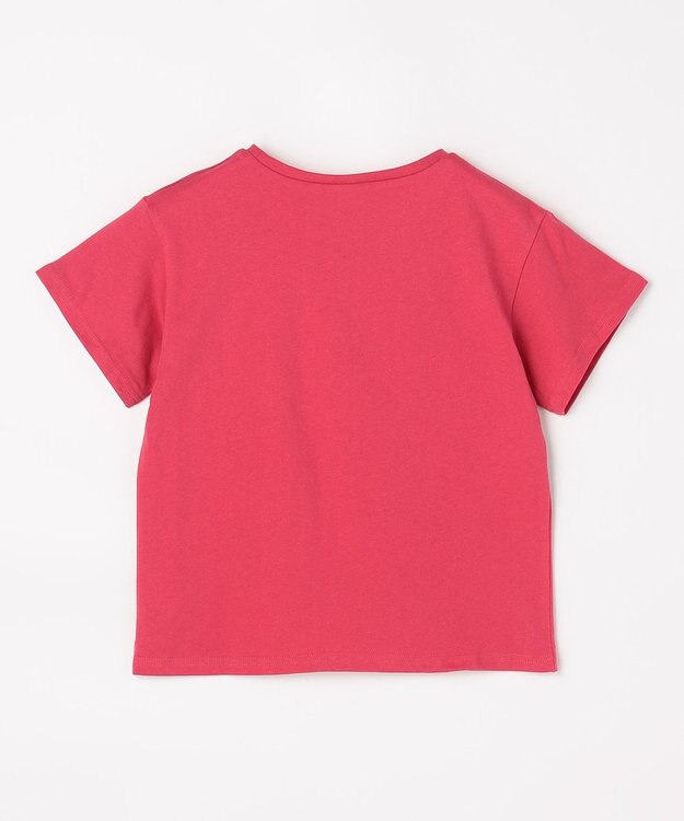 ANY KIDS 【一部店舗/WEB限定】【綿100%】プリント 半袖Tシャツ レッド×ロゴ