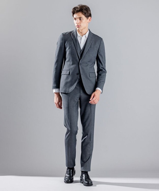 JOSEPH HOMME アロージャガードストレッチ　レギュラーカラーシャツ ホワイト系