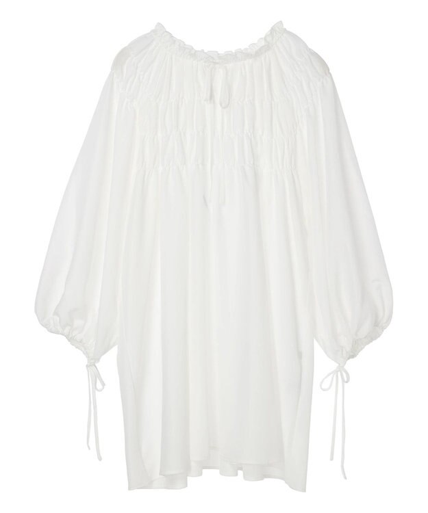 earth music&ecology シャーリングチュニック Off White