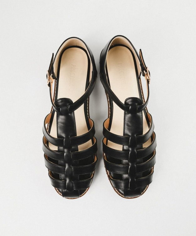 BONTRE 【PRECIEUX JOUET/プレシュウジュエ】軽量タンクソールグルカサンダル/006PJ ブラック