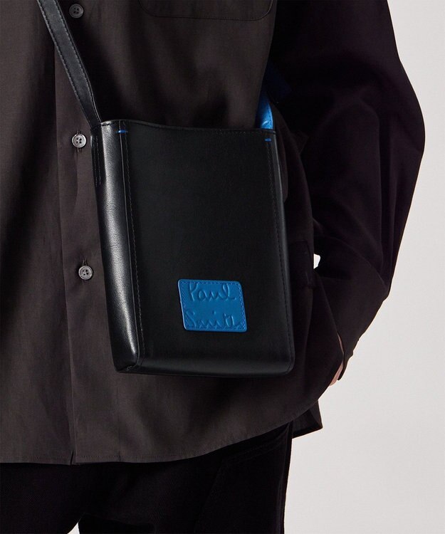 Paul Smith カラーブロックSS26 ミニショルダーバッグ ブラック