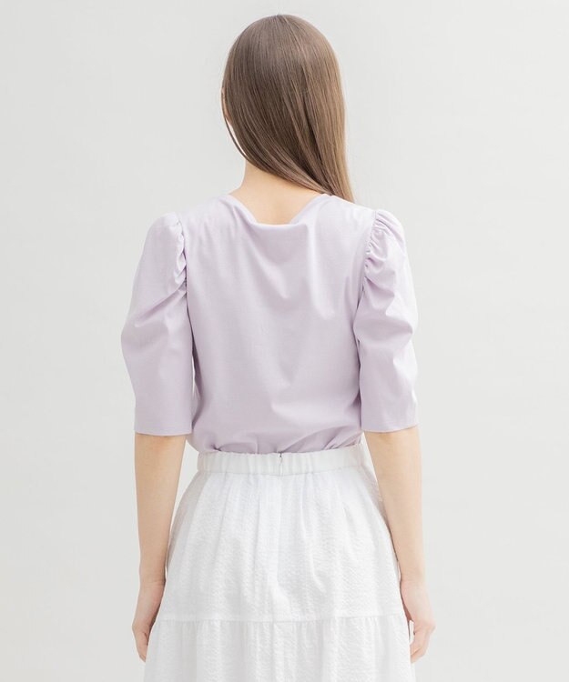 TOCCA 【洗える！】SOLEIL ボリューム袖トップス ライラック系