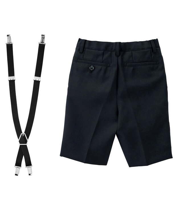 MIKI HOUSE HOT BISCUITS 【110-130cm】ウールサキソニー素材のスーツ 紺