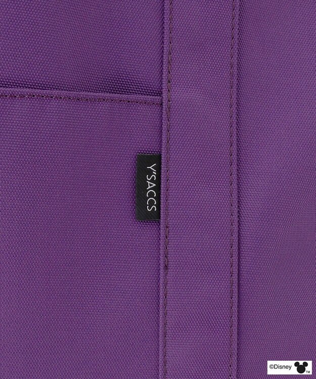Y'SACCS 【Disney Collection】シルエットプリントトートバッグ　Lサイズ パープル