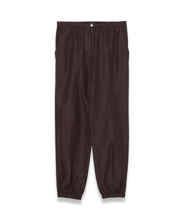 JOSEPH ソフトコットンシルク　クロップドトラウザーズ Ebony