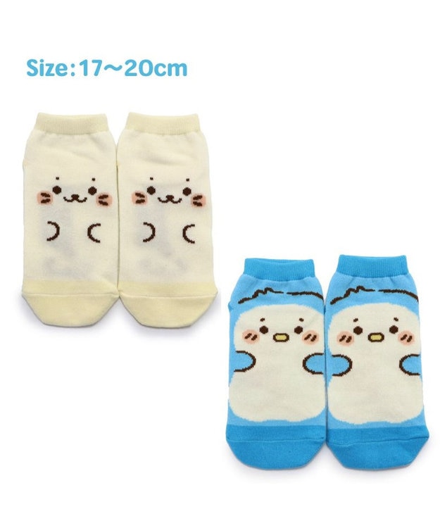 Mother garden しろたん スニーカー靴下 2足セット 《しろたん顔ぼん/らむね》 17cm~20cm