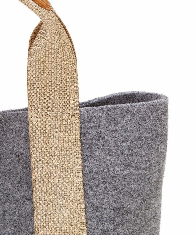 TOPKAPI 【TREASURE TOPKAPI】イタリアンフェルト ラメテープ トートバッグ 2023 グレー