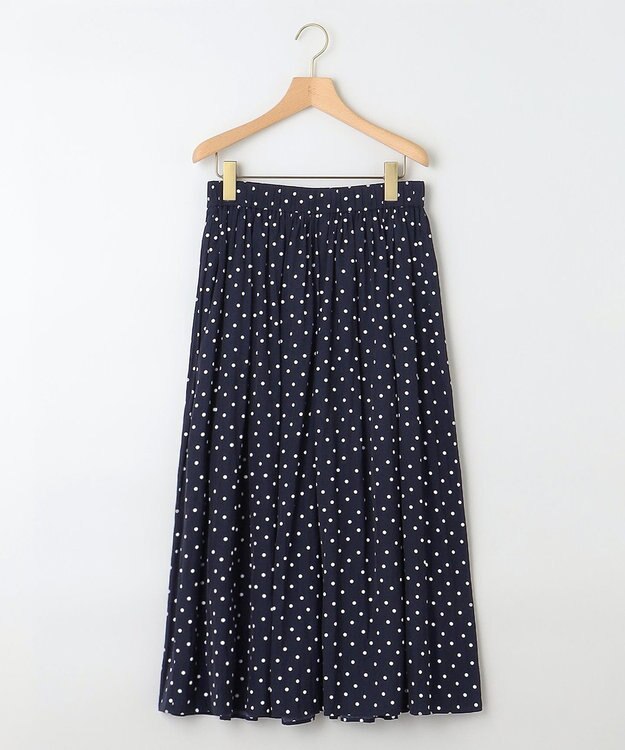 組曲 L 【秋色追加！大人気定番アイテム】ギャザーライトデシン パンツ ネイビー系3