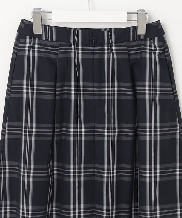 J.PRESS LADIES S 【洗える】コンパクトチェック スカート ネイビー系3