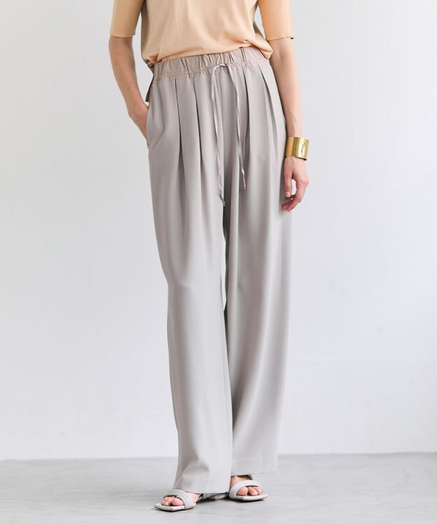 BEIGE， RUE / ドライタッチイージーセミワイドパンツ Taupe