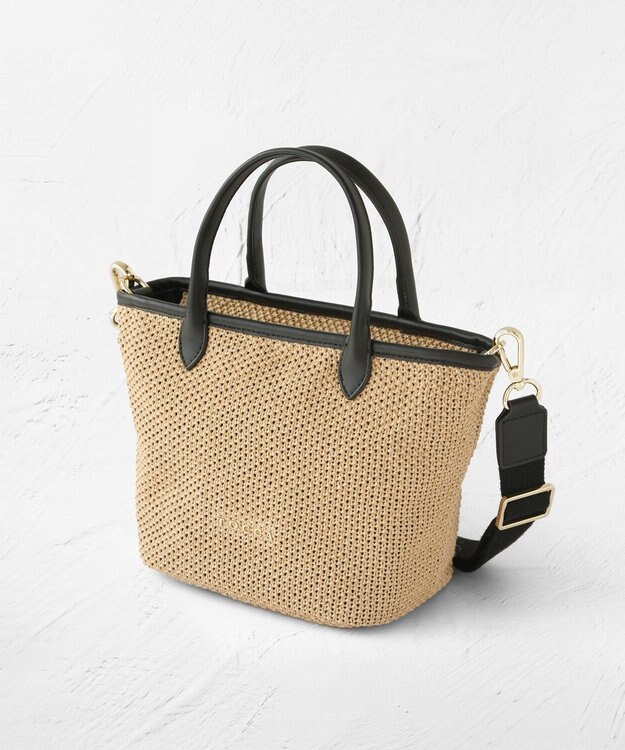 TOCCA TO THE SUNLIGHT POCHETTE かごバッグ ブラック系