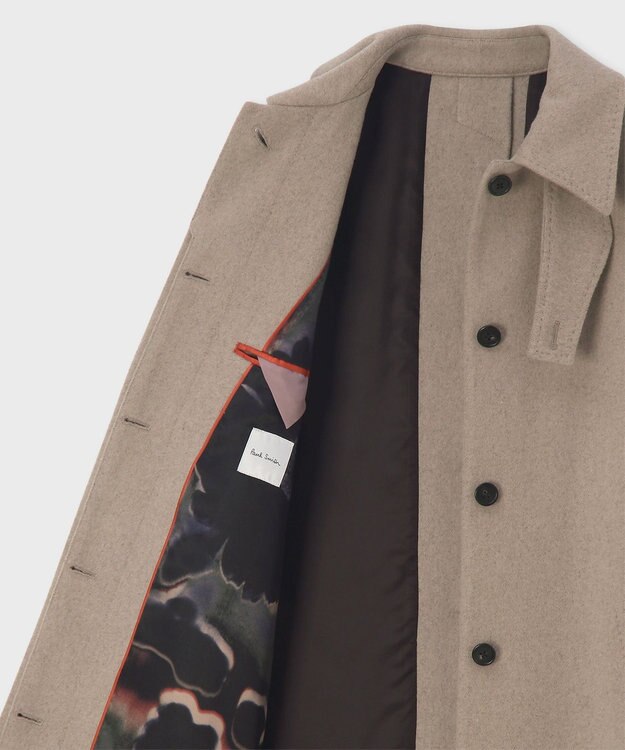 Paul Smith Field Flowers ステンカラーコート グレイッシュベージュ