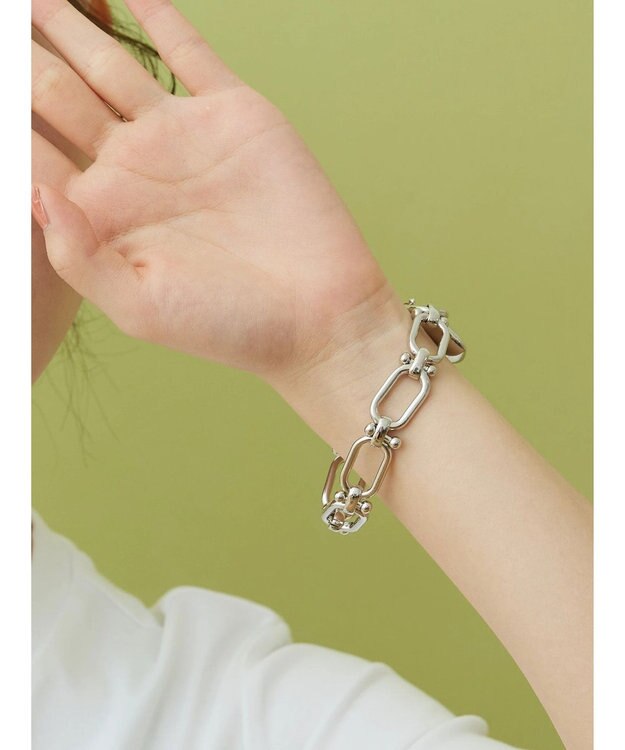 AMERICAN HOLIC デザインチェーンブレスレット Silver