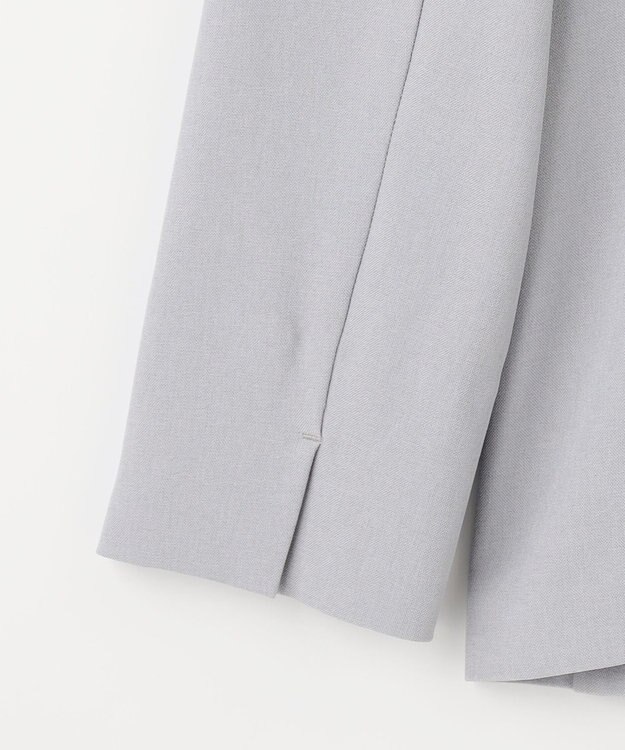 ANY SIS 【美人百花7月号掲載】リネンライクポリエステル テーラード ジャケット ブルーグレー