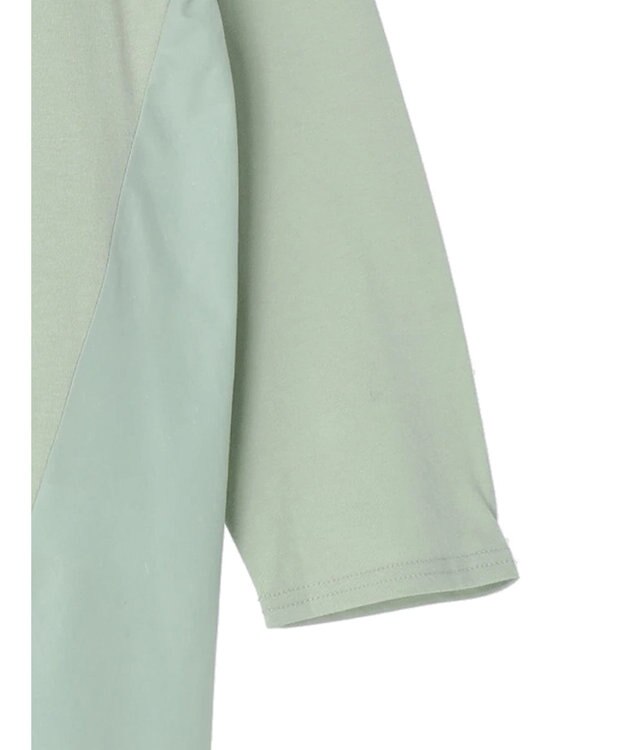 Green Parks バックギャザー布帛切替プルオーバー Green