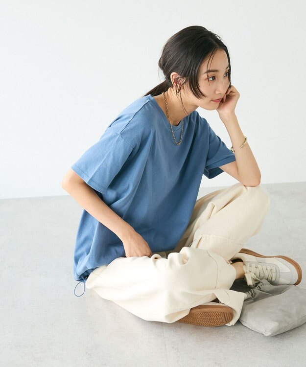 CRAFT STANDARD BOUTIQUE 裾スピンドルプルオーバー Blue