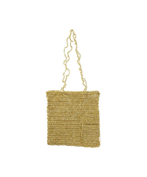 ROOTOTE 1091【手編みカゴバッグ風】SC.トール.クロッシュメタリック-A 01：ゴールド