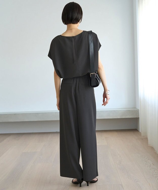 UNFILO サマーセットアップ Tブラウス チャコール