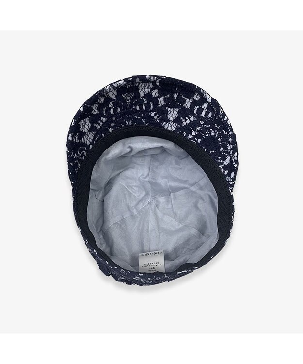 林八百吉商店 un chapeau  レースキャスケット ネイビー