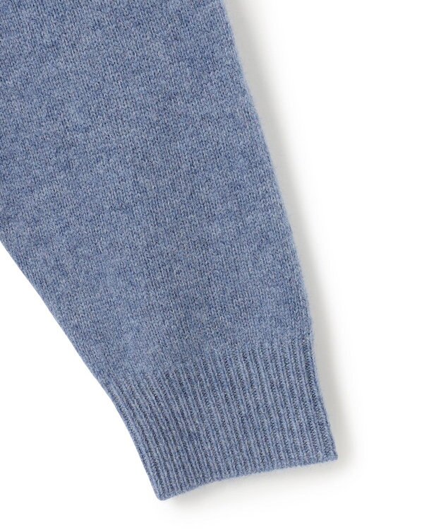 J.PRESS YORK STREET 【WOMEN】ウールカシミヤ フーディニット ダルブルー系