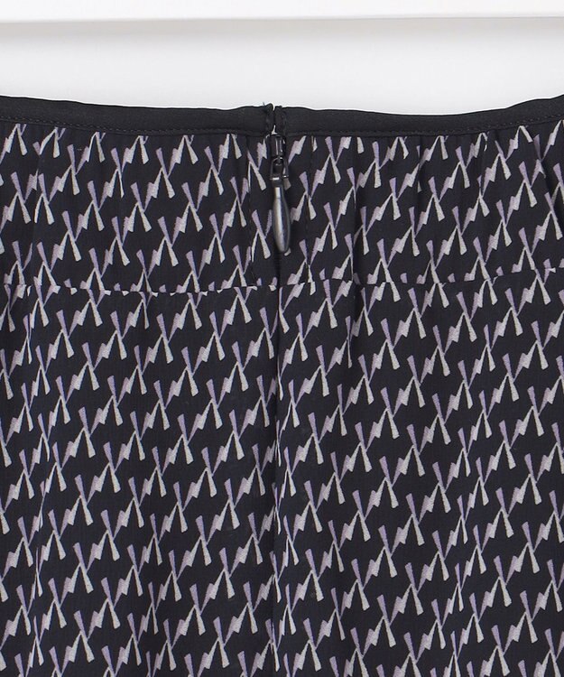 J.PRESS LADIES S 【洗える】 Geometric Print スカート ネイビー系5