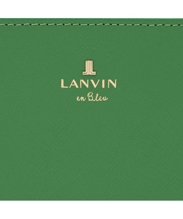 LANVIN en Bleu リュクサンブールカラー 二つ折りLファスナー財布 グリーン