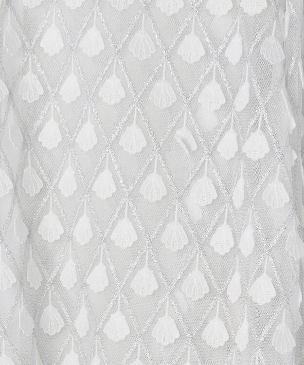 GRACE CONTINENTAL モチーフチュールブラウス ホワイト