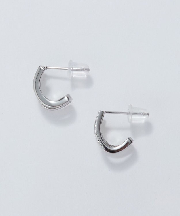 Phoebe <オンワード限定セット>メタルグリッターシュシュ×メタル×ビジュー2ラインピアス マルチ1