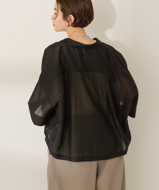 AMERICAN HOLIC Wポケットシアー半袖シャツ Black