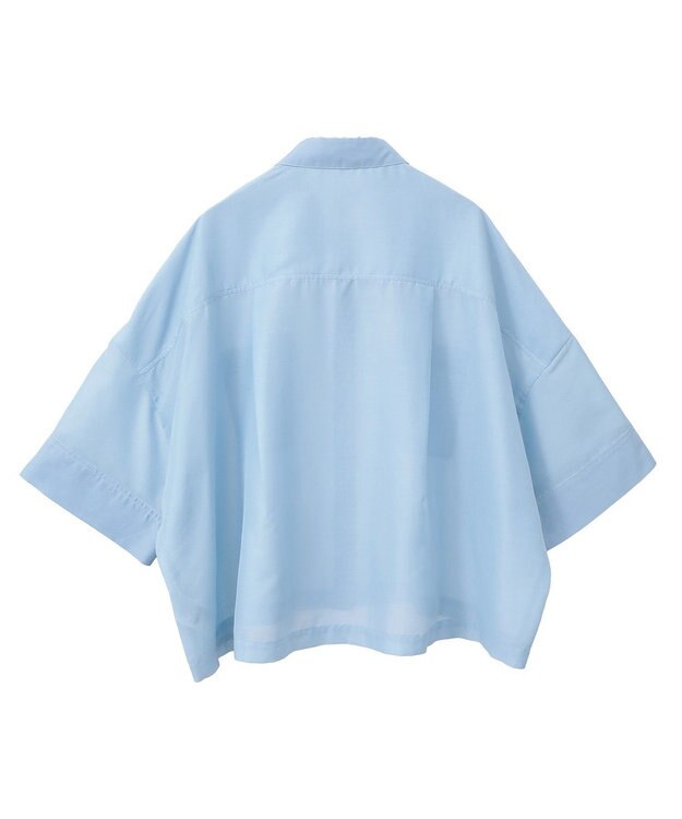 AMERICAN HOLIC Wポケットシアー半袖シャツ Light Blue