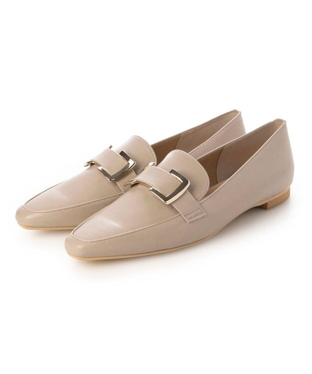 MODE ET JACOMO <carino>バックルローファー ベージュ