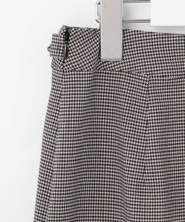 J.PRESS LADIES 【洗える】杢チェック スカート ブラック系3