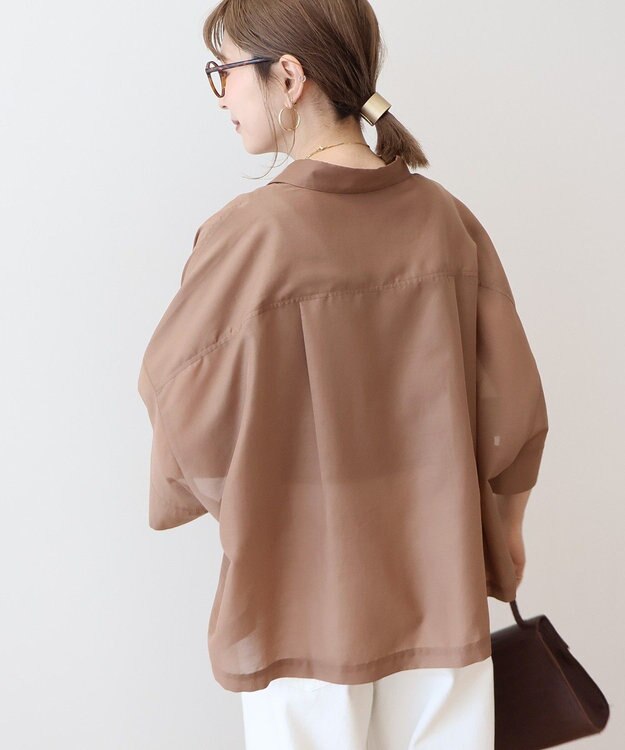 AMERICAN HOLIC Wポケットシアー半袖シャツ Beige
