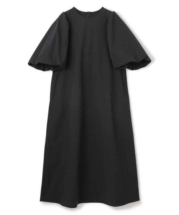 UNFILO FINE MOVE ボリュームスリーブ ワンピース ブラック