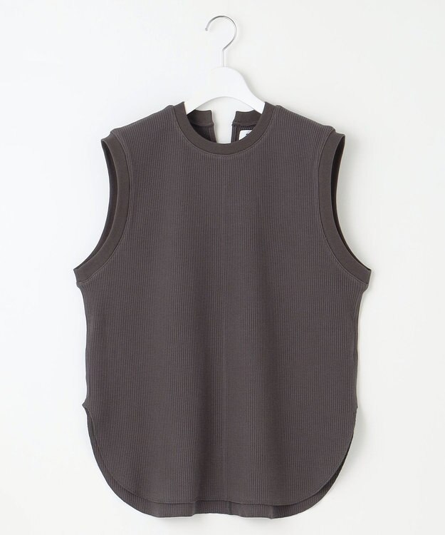 23区 【SACRA】ベアワッフル カットソー チャコールグレー系