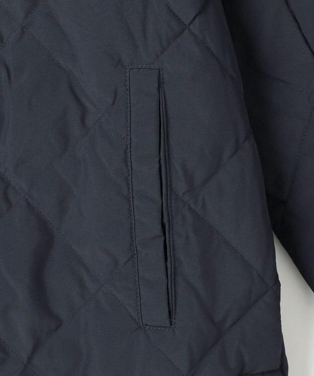 UNFILO 【自宅で洗濯OK / 軽量で暖かい】TAIONコラボ 2WAY キルティングダウン ネイビー