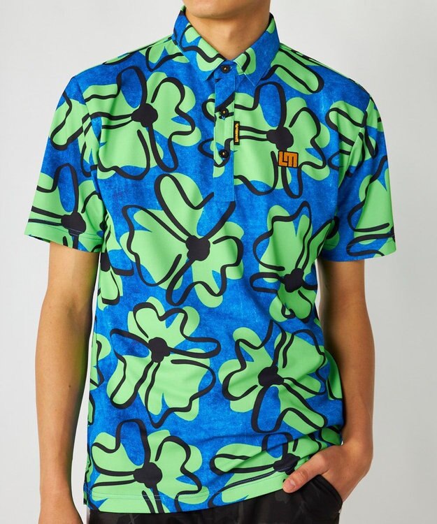 FILA GOLF／marie claire 【Loudmouth】総柄ポロシャツ Retro Charm