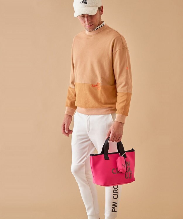 PW CIRCULUS 【MEN】裏毛アニマルプリントスエット ベージュ系