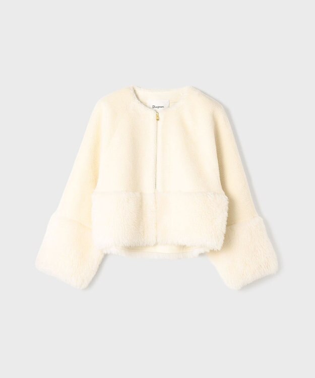 GRACE CONTINENTAL ウールボアジャケット キナリ