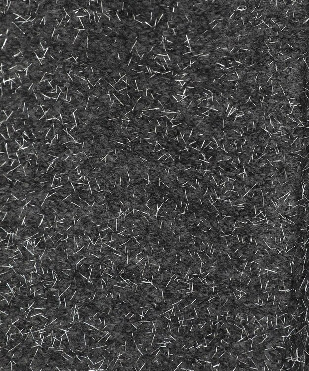 Green Parks ＳＥＴ２点ラメシャギービスチェ＋シャツ Charcoal Gray