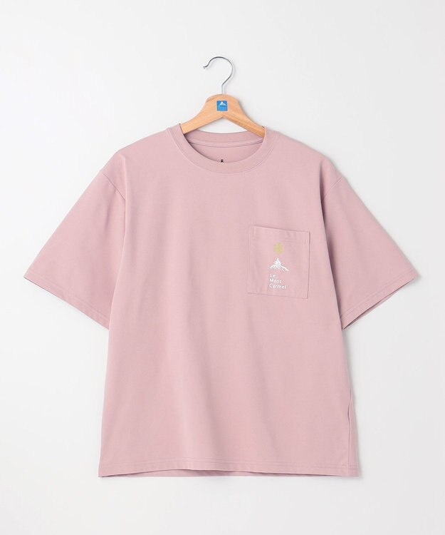 SHARE PARK LADIES 【UVカット・吸水速乾・ストレッチ・軽量 】ロゴポケットTシャツ（S・Mサイズ） ピンク系